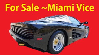 Ferrari Testarossa Replica Custom Miami Vice Car Video