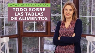 CÓMO MANEJAR LAS TABLAS DE COMPOSICIÓN DE ALIMENTOS | Conoce los nutrientes de los alimentos