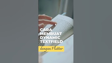 dynamic textfield di Flutter ✨#flutter #shorts