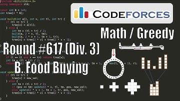 Codeforces Round #617 (Div. 3) B. Food Buying