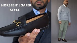 How To Wear HorseBit Loafers - YouTube