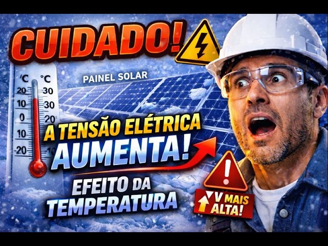 CUIDADO, A TENSÃO ELÉTRICA AUMENTA. Como Calcular o AUMENTO DA TENSÃO devido o Efeito da Temperatura