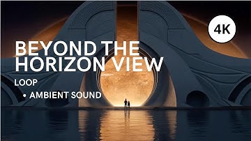 Beyond the horizon view/ 90min ambient music video loop