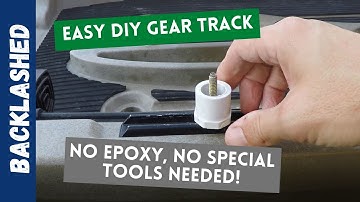 How to make a PVC Gear Head track for kayak fishing. No special tools required.