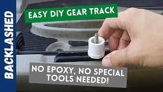 How To Make A Pvc Gear Head Track For Kayak Fishing. No Special Tools Required.
