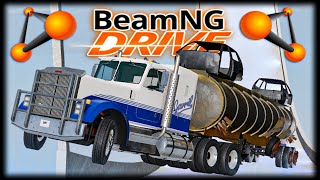 DESAFIOS NA MEGA RAMPA DE GELO - Jogando BeamNG Drive