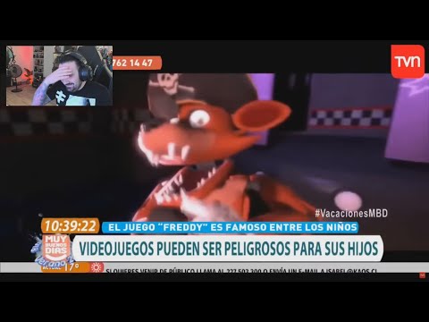 REACCIONANDO AL REPORTAJE DE TVN DE FNAF De Chile * ME MUERO DE RISA * APAREZCO EN EL  | BersGamer