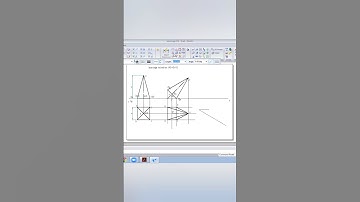Square Pyramid -Projection of Solids #caed #projectionofsolids #vtu #cadsoftware