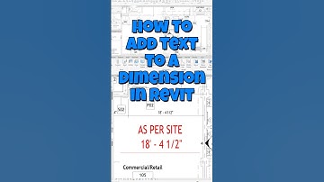 How to add text to a dimension in Revit.  #architecture #revit#ar #architecturedesign