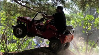 125cc mini Jeep testing (I rolled it)