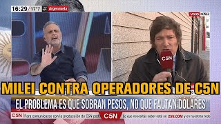 Milei Cruzó Fuerte A Los Operadores De C5N - Javier Milei Con Jorge Rial 5/8/2022