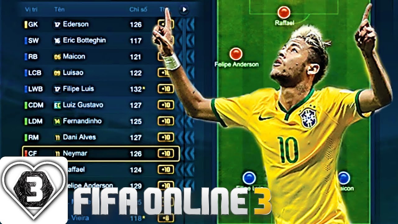 staff fifa online 3  New  I Love FIFA | Xây Dựng \u0026 Trải Nghiệm Đội Hình +10 Đội Tuyển Brasil VÔ CÙNG NHANH \u0026 MÃN NHÃN