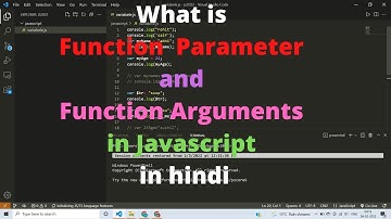 What is function Parameter and function Arguments in Javascript in hindi for beginners