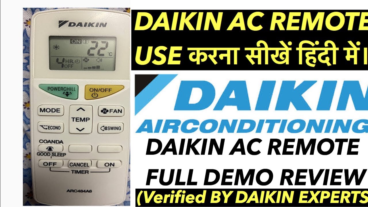 How to use DAIKIN INVERTER AC REMOTE,DAIKIN INVERTER AIR CONDITIONER