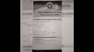 degree 5th semester statistics OR - 1 chapter - 4 ( basic definition of linear programming problem)
