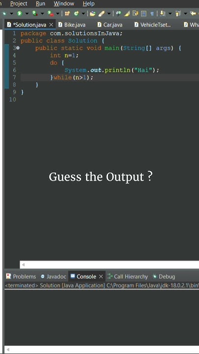 Guess the Output of these Java Program #java #learnwithmeck #coding ...