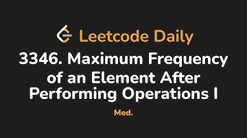3346. Maximum Frequency of an Element After Performing Operations I | Leetcode Daily - Python