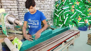 Skilled Worker Making Dish Wash Soap In Factory  Dish Wash Soap Making