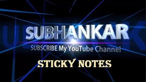 How to open Sticky Notes in windows 7 || vol #11