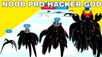 NOOB VS PRO VS HACKER VS GOD in Alien Run 3D
