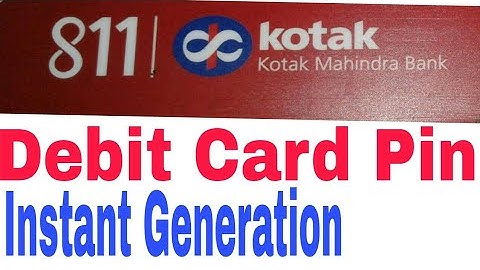 Kotak Mahindra Bank ATM Pin Kaise Banaye | How to Generate Kotak Debit Card Pin | TechVlogs135