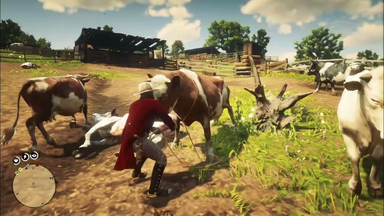 Loading Wagon with Perfect Cow Hide reddeadredemtion2 rdr2 YouTube