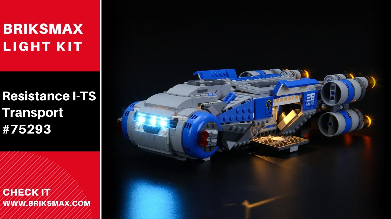 BriksMax Light Kit For Lego Star Wars Resistance I-TS Transport 75293