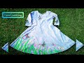 Freehand fabric painting | hand painted frock