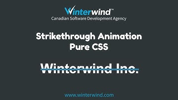 Strikethrough Animation with CSS
