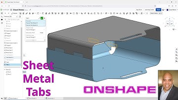 Onshape - Sheet Metal - Tab Feature