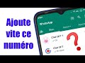 Le numro whatsapp qui peut changer ta vie  ajoutele immdiatement