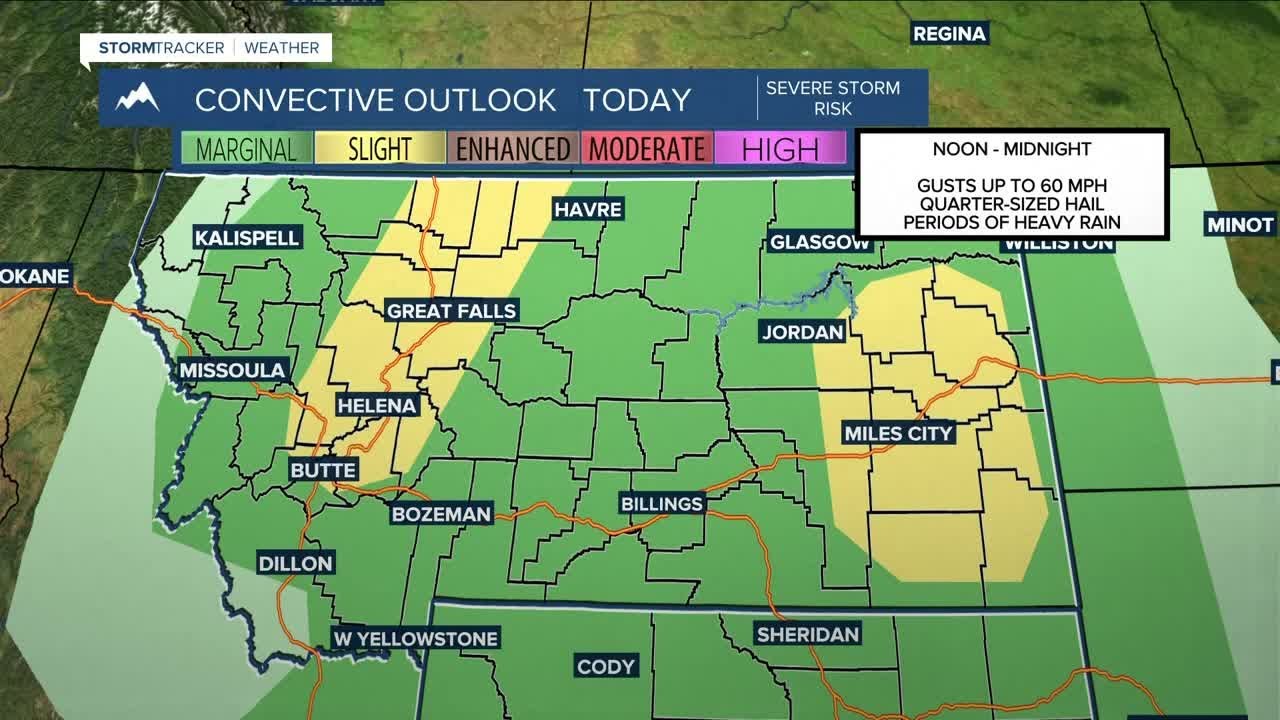 Q2 Billings Area Weather: Strong to severe storms possible on Monday ...
