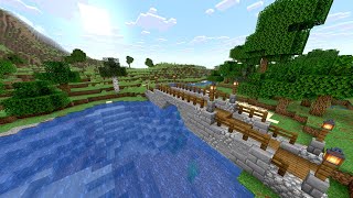 Minecraft 1.21 Easy Medieval Stone Bridge (Tutorial)
