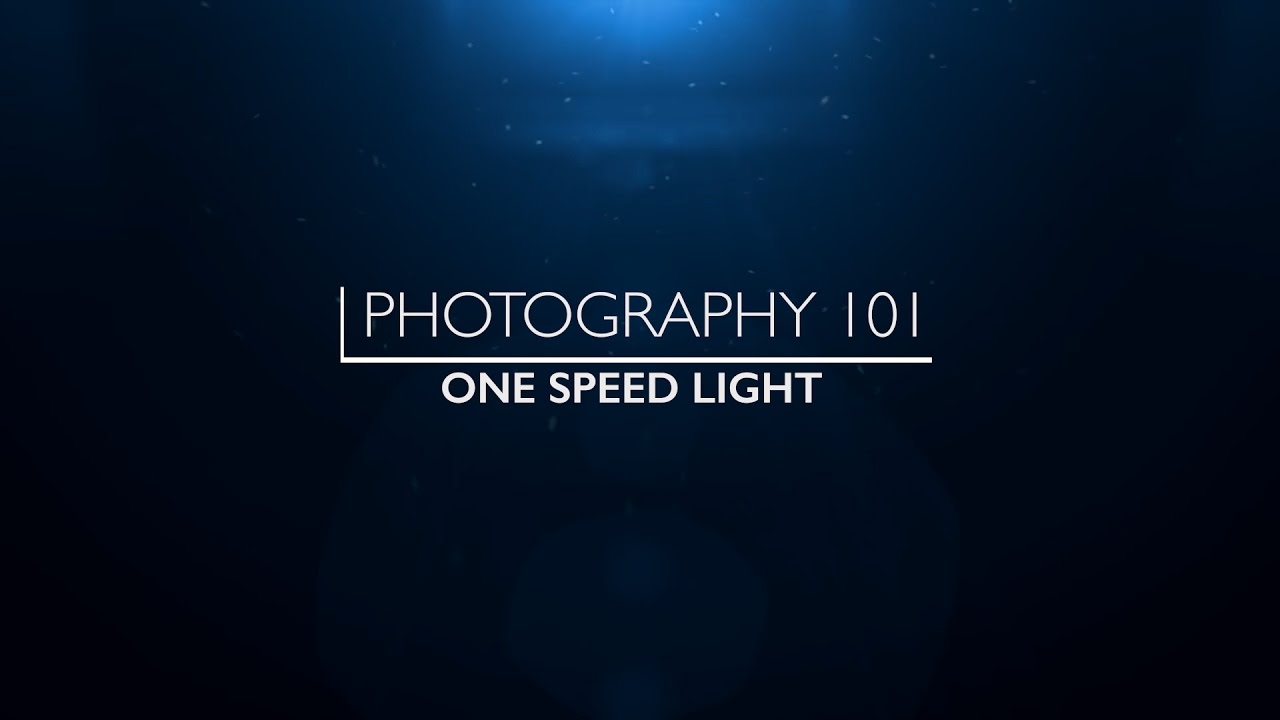 Photography 101 - How to shoot outdoors using one speed light - YouTube