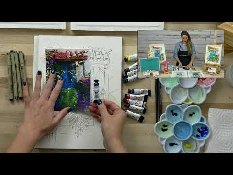 How to Make a Rustic Door Watercolor Painting using Daniel Smith Watercolors