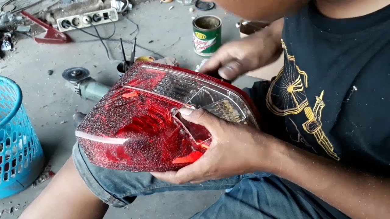 Cara Murah Menambal Mika Lampu Stoplamp Pecah Memperbaiki Darurat