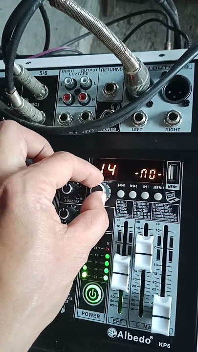 mixer 6 ch,digital delay 1-16 test.