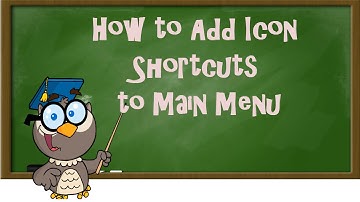 KODI LESSONS-How to Add Icon Shortcuts to Main Menu