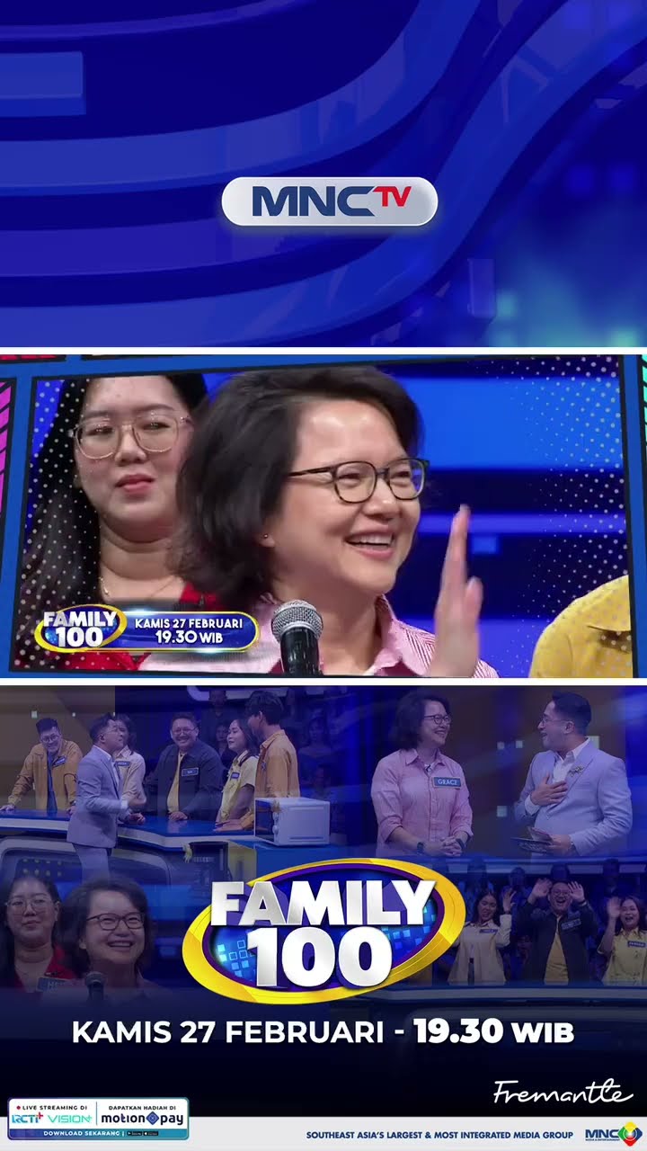 TEAM GRACE TAHIR BAKAL ADU STRATEGI JAWAB TOP SURVEI DI FAMILY 100, NANTIKAN DI MNCTV