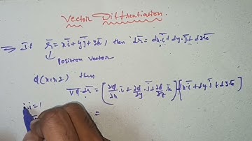 Vector Differentiation in telugu | scalar point function and Directional derivative of the function