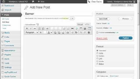 Wordpress Widget Tutorial: Generating Banner HTML Code Using WP