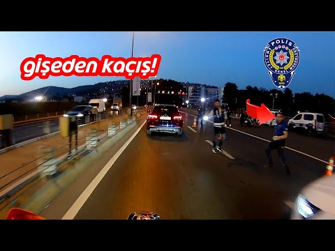 TÜRKİYE'DE POLİSTEN KAÇAN MOTORCULAR!