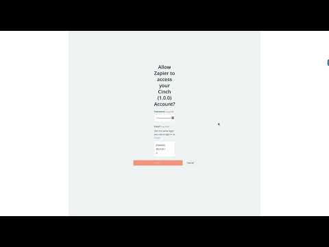 Zapier Integration with Cinch