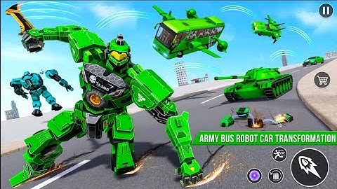 Army Bus Robot Car Game 3d - Android Gameplay - Walkthrough #1 - #kingandroidgames.