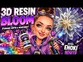 #152 Beginner to PRO - 3d Resin Bloom with Octopus Fluids Enoki White!
