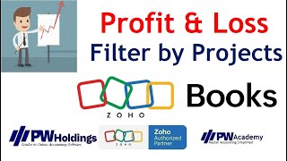 Laporan Laba Rugi (Zoho Books) - Filter berdasarkan Tag Pelaporan dan Proyek