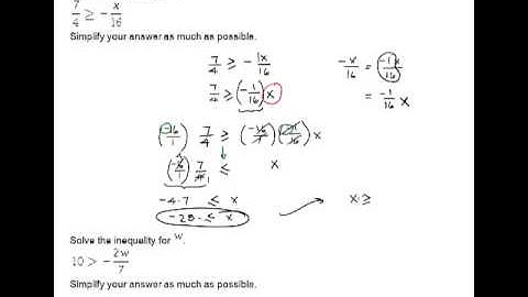 Multiplicative property of inequality with signed fractions