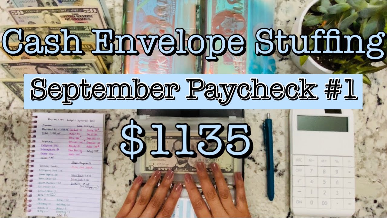 Cash Envelope Stuffing | Sinking Funds | September 2021 Paycheck #1 | Budget with Jeanette