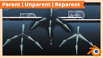 How to Parent Unparent or Reparent Bone | Blender Rig Tutorial