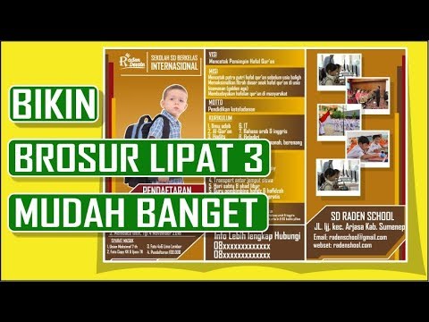 Cara Membuat Brosur Lipat 3 Dengan Coreldraw X7 Youtube